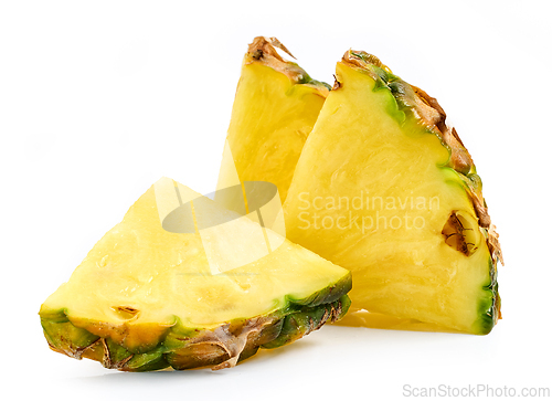 Image of fresh juicy pineapple pieces