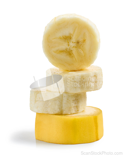 Image of fresh banana pieces