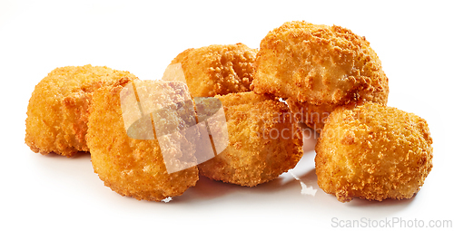 Image of fried fish fillet nuggets