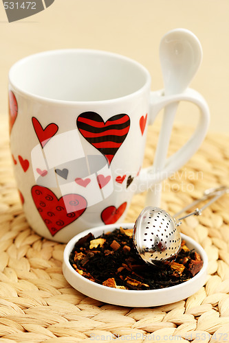 Image of tea with love