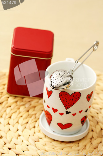 Image of tea with love