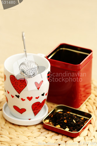 Image of tea with love