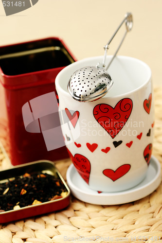Image of tea with love