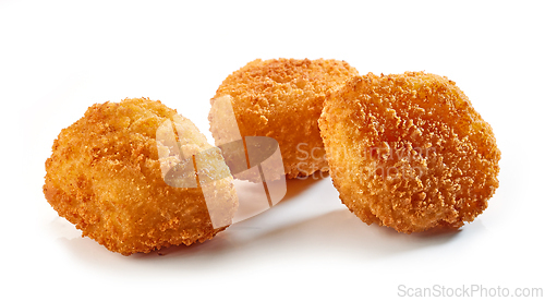 Image of fried fish fillet nuggets