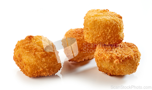 Image of fried fish fillet nuggets