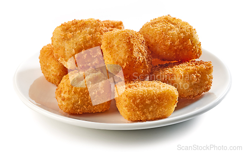 Image of fried fish fillet nuggets