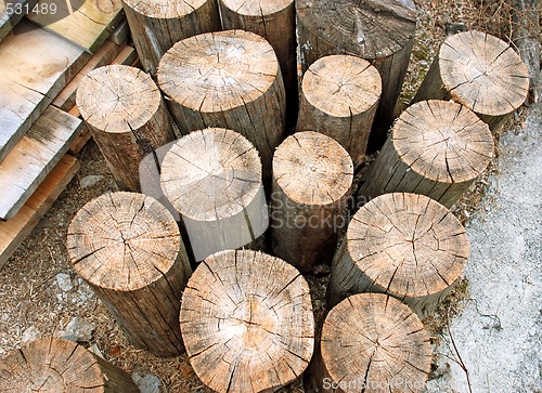 Image of Wooden logs