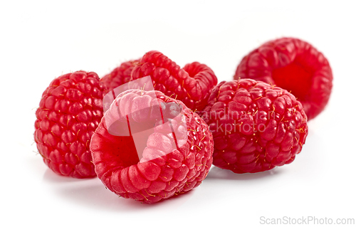 Image of fresh ripe raspberries