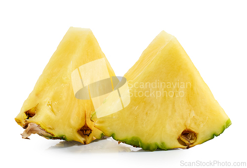 Image of fresh juicy pineapple pieces