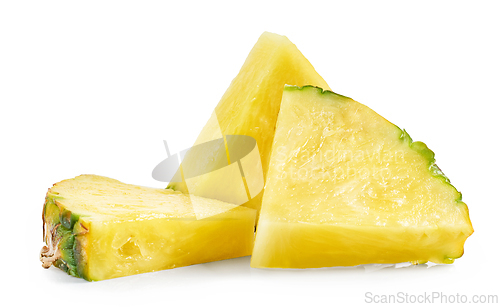 Image of fresh juicy pineapple pieces