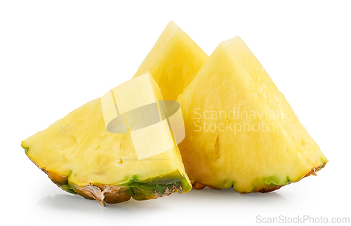 Image of fresh juicy pineapple pieces