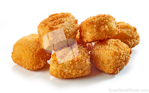 Image of fried fish fillet nuggets