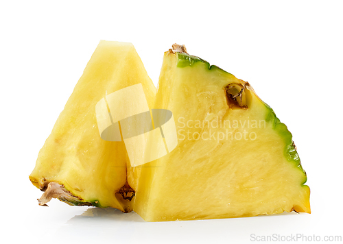 Image of fresh juicy pineapple pieces
