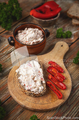 Image of Paprika cream cheese spread