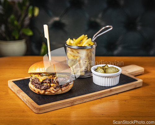Image of Delicious double beef burger