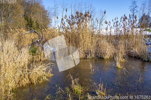 Image of lake at winter time