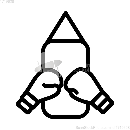 Image of Icon Of Boxing Pear And Gloves