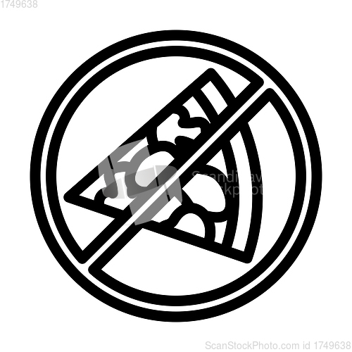 Image of Icon Of Prohibited Pizza