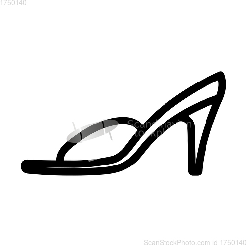Image of Woman Pom-pom Shoe Icon