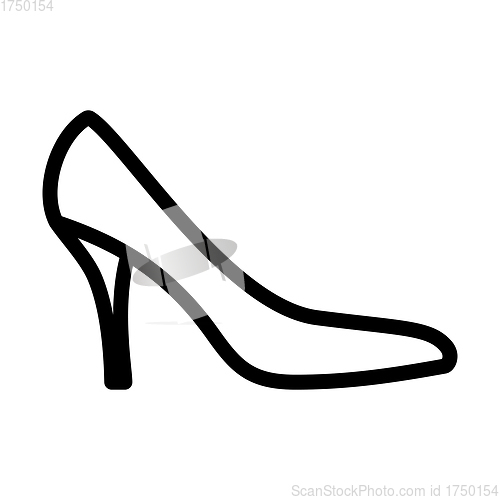 Image of Middle Heel Shoe Icon