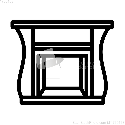 Image of Fireplace With Doors Icon