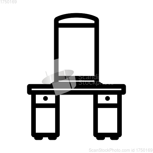 Image of Dresser With Mirror Icon