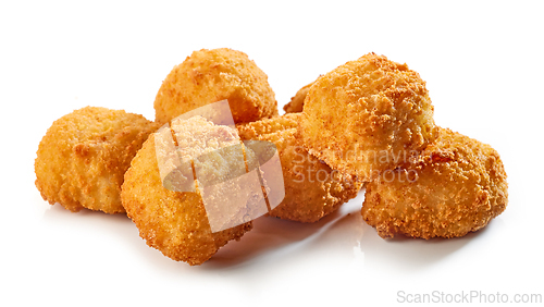 Image of fried fish fillet nuggets