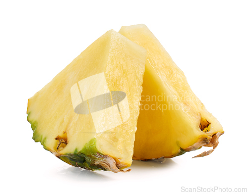 Image of fresh juicy pineapple pieces