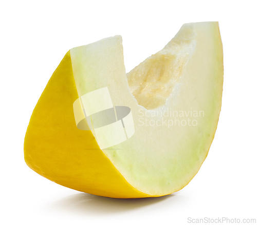 Image of cut of fresh ripe melon 