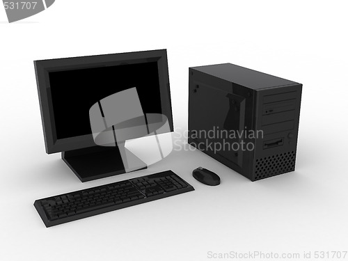 Image of Black computer