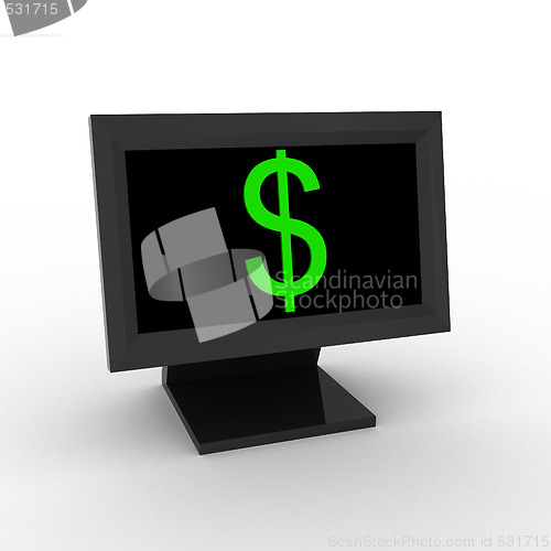 Image of Computer with dollar