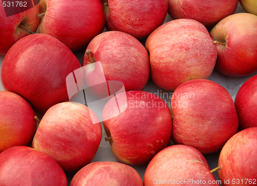 Image of Red apples background