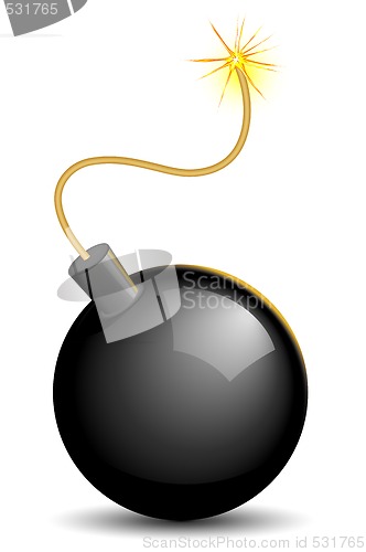 Image of Lighted bomb