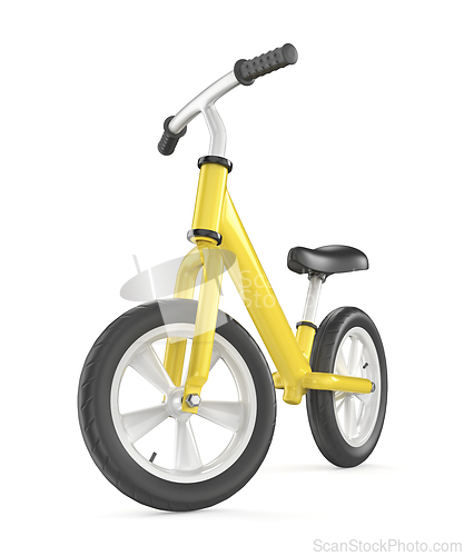Image of Yellow balance bike