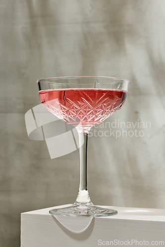 Image of glass of red cocktail