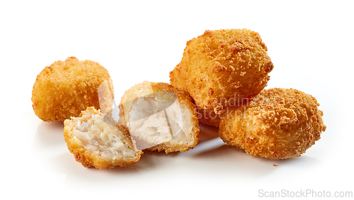 Image of fried fish fillet nuggets