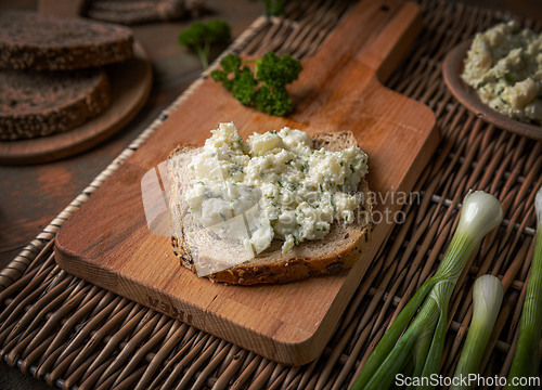 Image of Delicious cauliflower salad sandwich