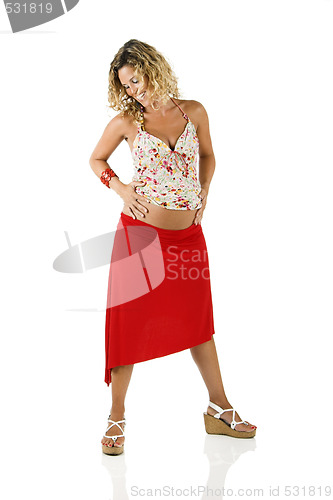 Image of Happy pregnant woman