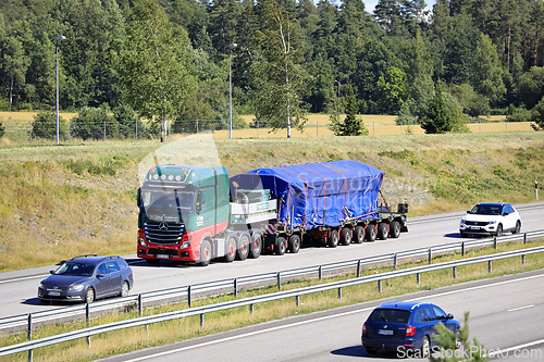 Image of Heavy Transport in Motorway Traffic 