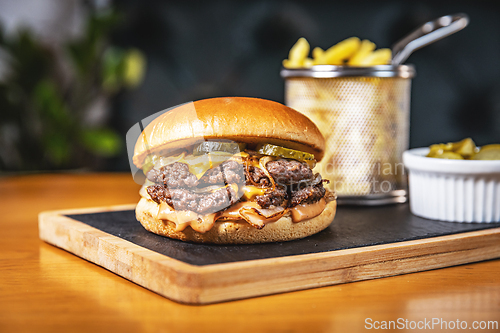 Image of Delicious double beef burger
