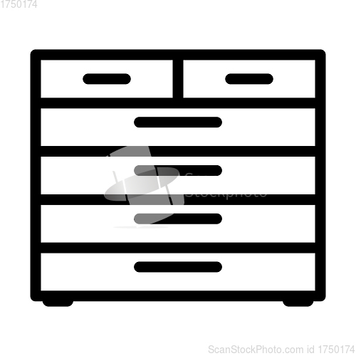 Image of Chest Of Drawers Icon