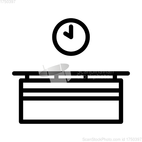 Image of Office Reception Desk Icon