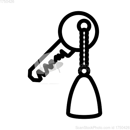 Image of Hotel Room Key Icon