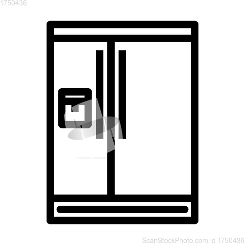Image of Wide Refrigerator Icon