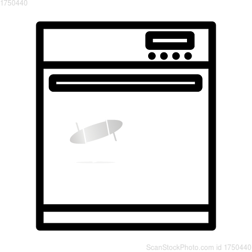Image of Kitchen Dishwasher Machine Icon