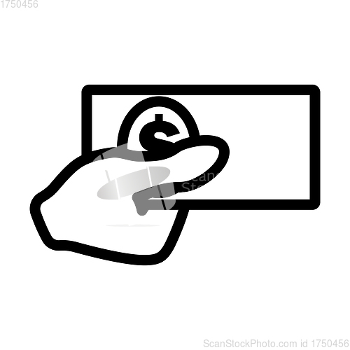 Image of Hand Holding Money Icon