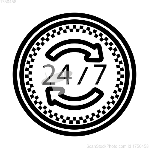 Image of 24 Hour Taxi Service Icon