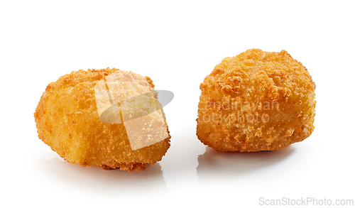 Image of fried fish fillet nuggets