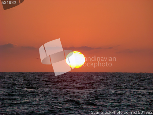 Image of Sunset, Pacific Ocean.