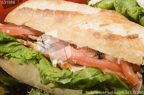 Image of gourmet chicken sandwich